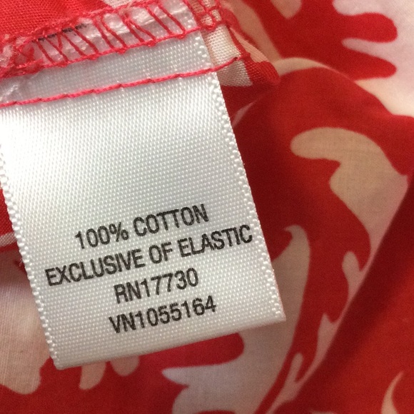 XS Merona coral pink damask print swimsuit cover up - Picture 15 of 16